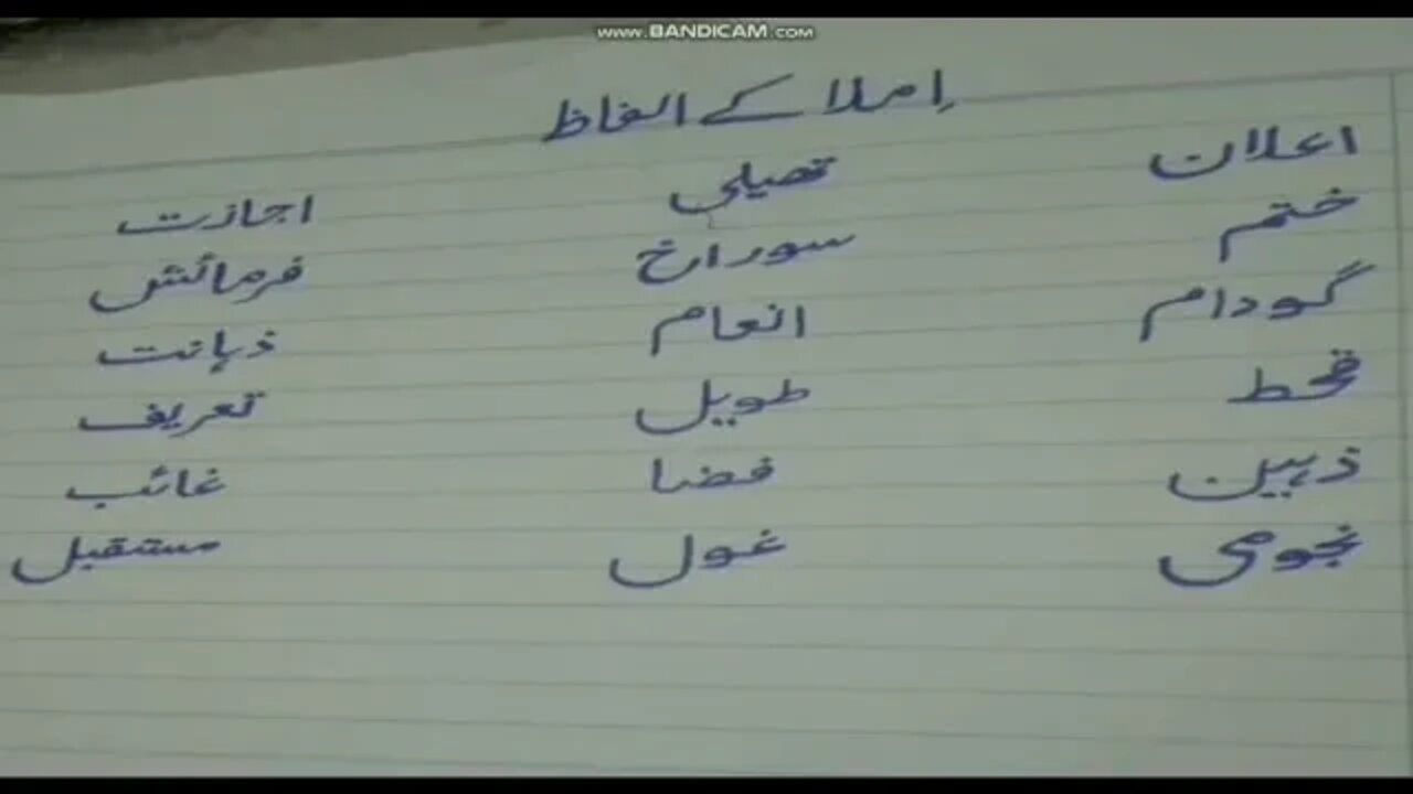 Class III Urdu A unit 3