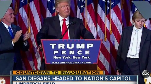 2 San Diegans head to Washington, D.C., for historic inauguration