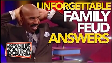 UNFORGETTABLE FAMILY FEUD Answers & Steve Harvey Funny Moments On Family Feud USA!