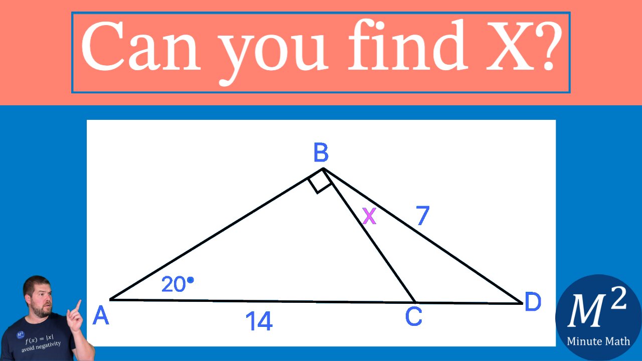 Can you find the angle of X Fast? | Minute Math Tutorial