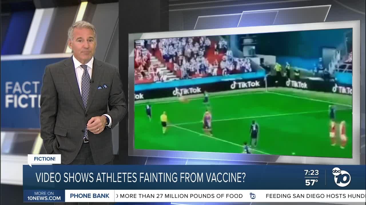 Fact or Fiction: Video shows athletes fainting due to COVID-19 vaccine?