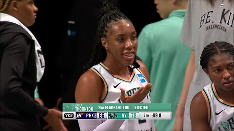 Thornton EJECTED After 2 Separate FLAGRANT Fouls Defending Taurasi | Phoenix Mercury vs NY Liberty