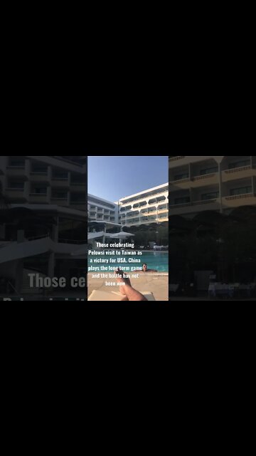 To those celebrating Pelosi’s visit as a victory . Remember China always looks at the long term