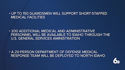 Gov. Brad Little reactivating National Guard to help Idaho hospitals