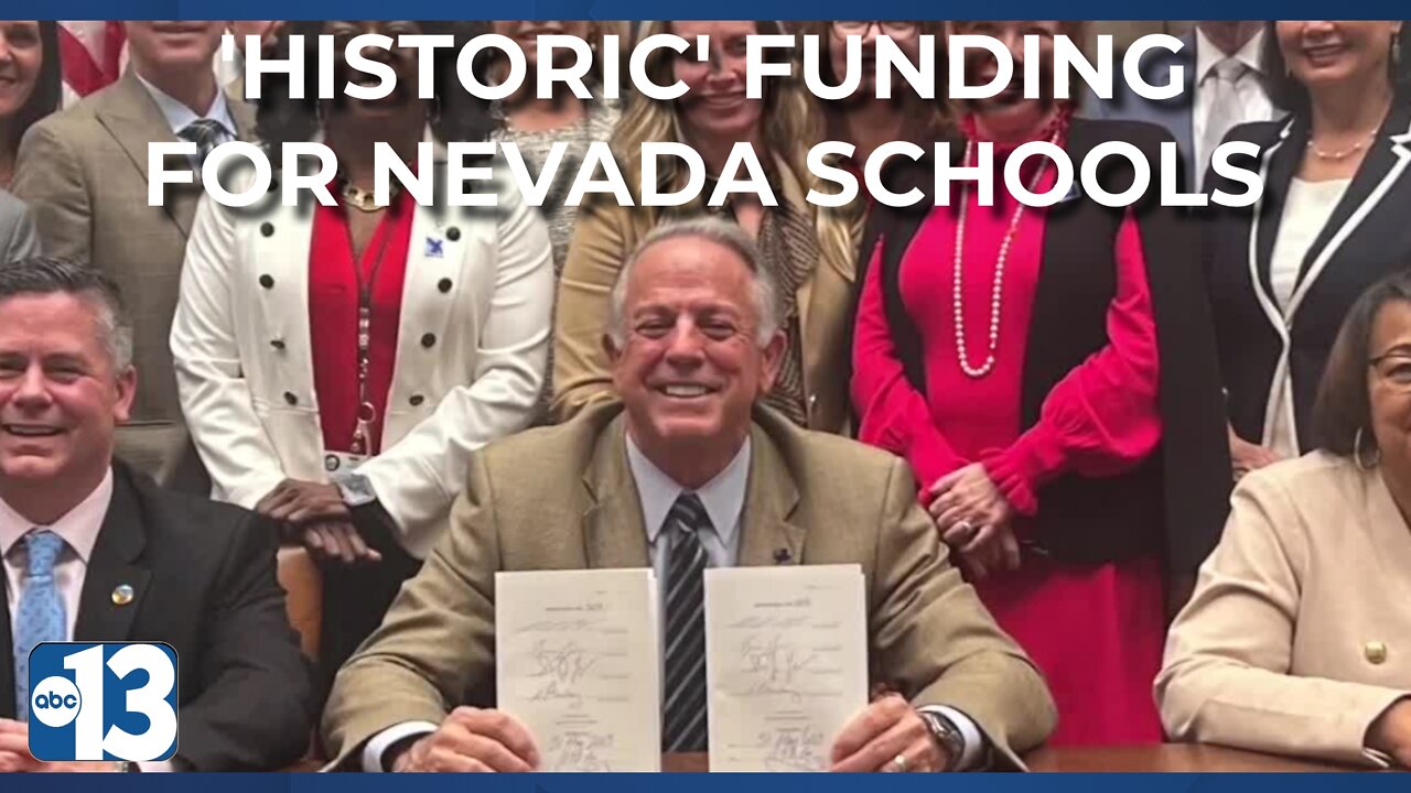 Nevada governor signs $12B bill to provide 'historic' funding for Nevada schools