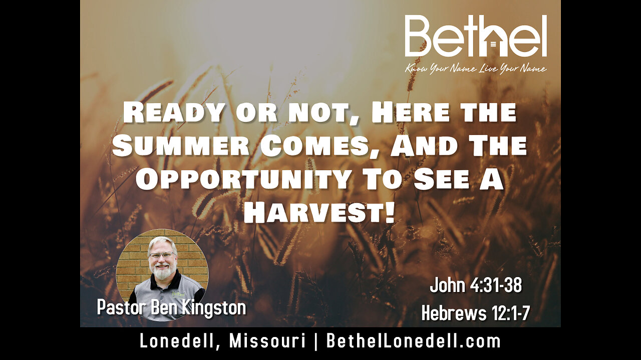 Ready or not, here the summer comes, and the opportunity to see a harvest - May 7, 2023