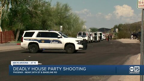 Two dead, another hurt in shooting at house party in south Phoenix