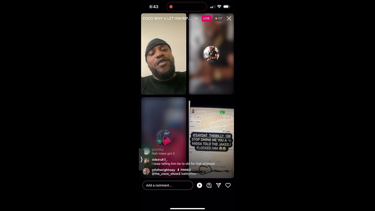 SAYDAT FINDS COCO IS🍓 GRILLS HIM ONIT THEY BEEF GIRLS ON COCO SIDE TRYNA MAKE HIM LOOK LIKE A🍓