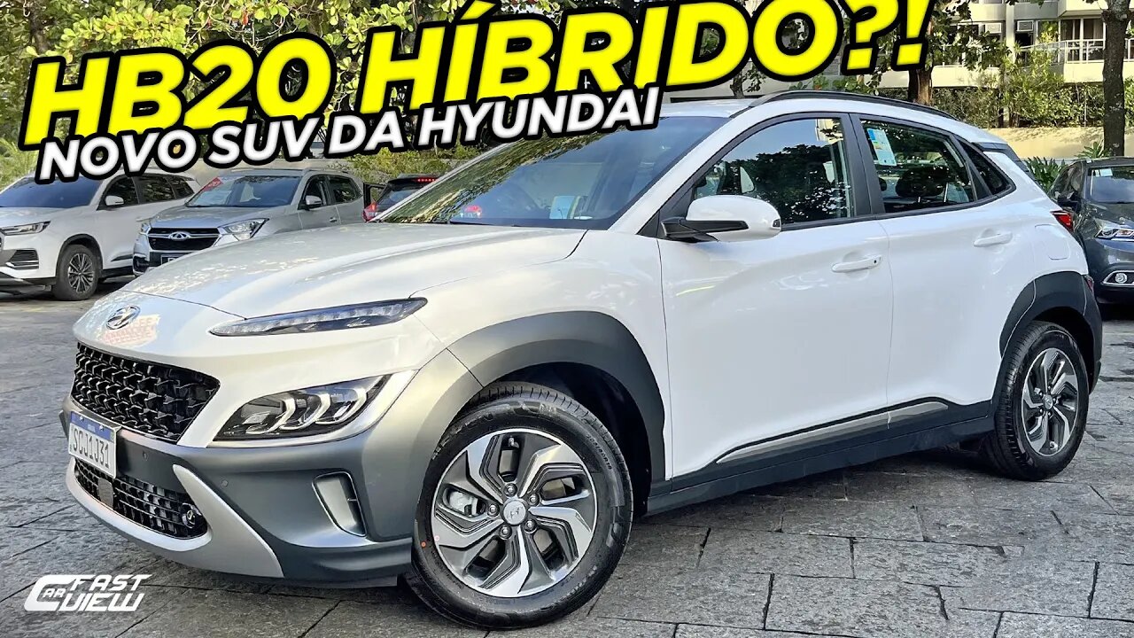 NOVO HYUNDAI KONA 2024 COM MOTOR HÍBRIDO SURPREENDE NO PREÇO COM ÓTIMOS ITENS, ACABAMENTO E CONSUMO