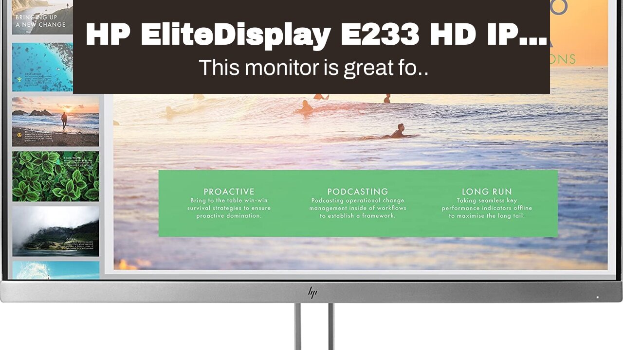 HP EliteDisplay E233 23" Monitor