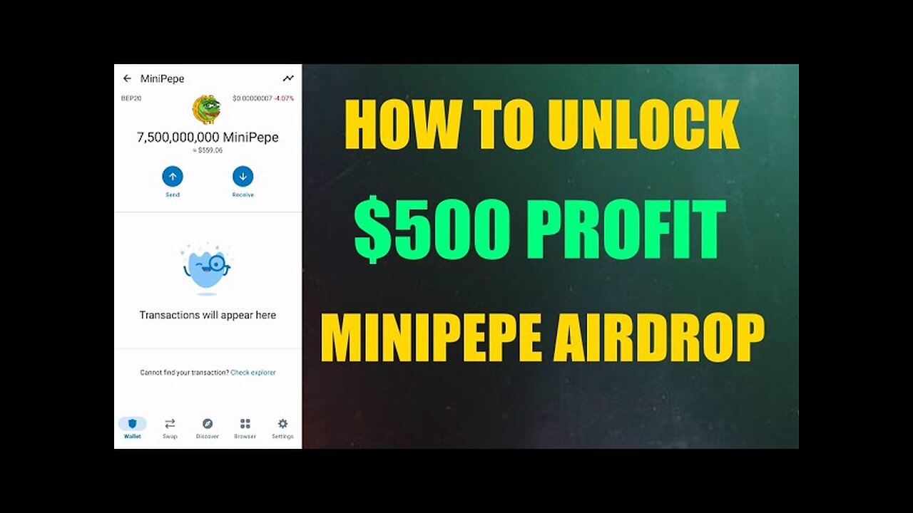 How To Unlock MiniPEPE Coins || $500 Profit || MiniPEPE Airdrop Real OR Scam || Crypto Airdrop