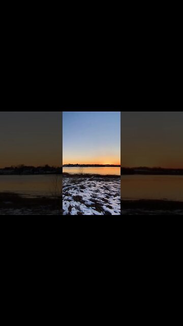 The suns reflection of the water