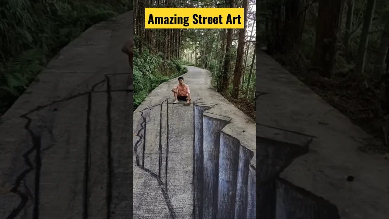 Amazing Street Art 😲😲 #shorts #amazing #amazingart #amazingvideos #art