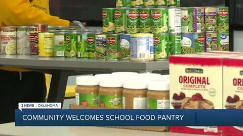 Community Welcomes School Food Pantry