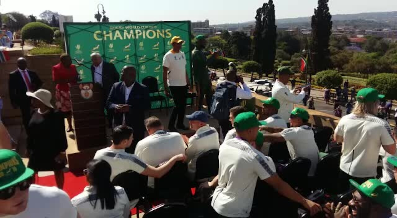 SOUTH AFRICA - Pretoria - Springbok Rugby World Cup Trophy Tour (Video) (Ukz)