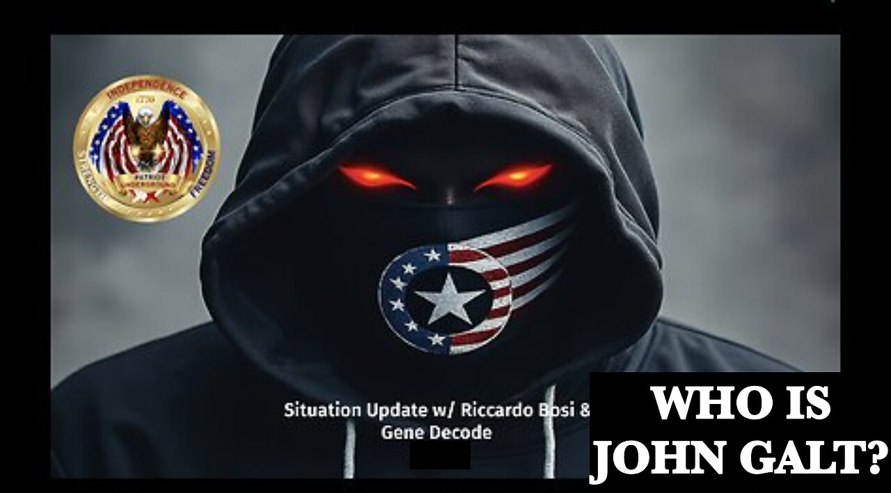 PATRIOT UNDERGROUND W/ Situation Update w/ Lt. Colonel Riccardo Bosi & Gene Decode. JGANON, SGANON