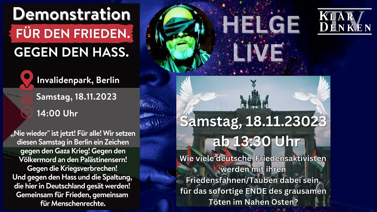 🔴💥LIVE aus Berlin - Demo gegen das blutige Grauen in Nahost