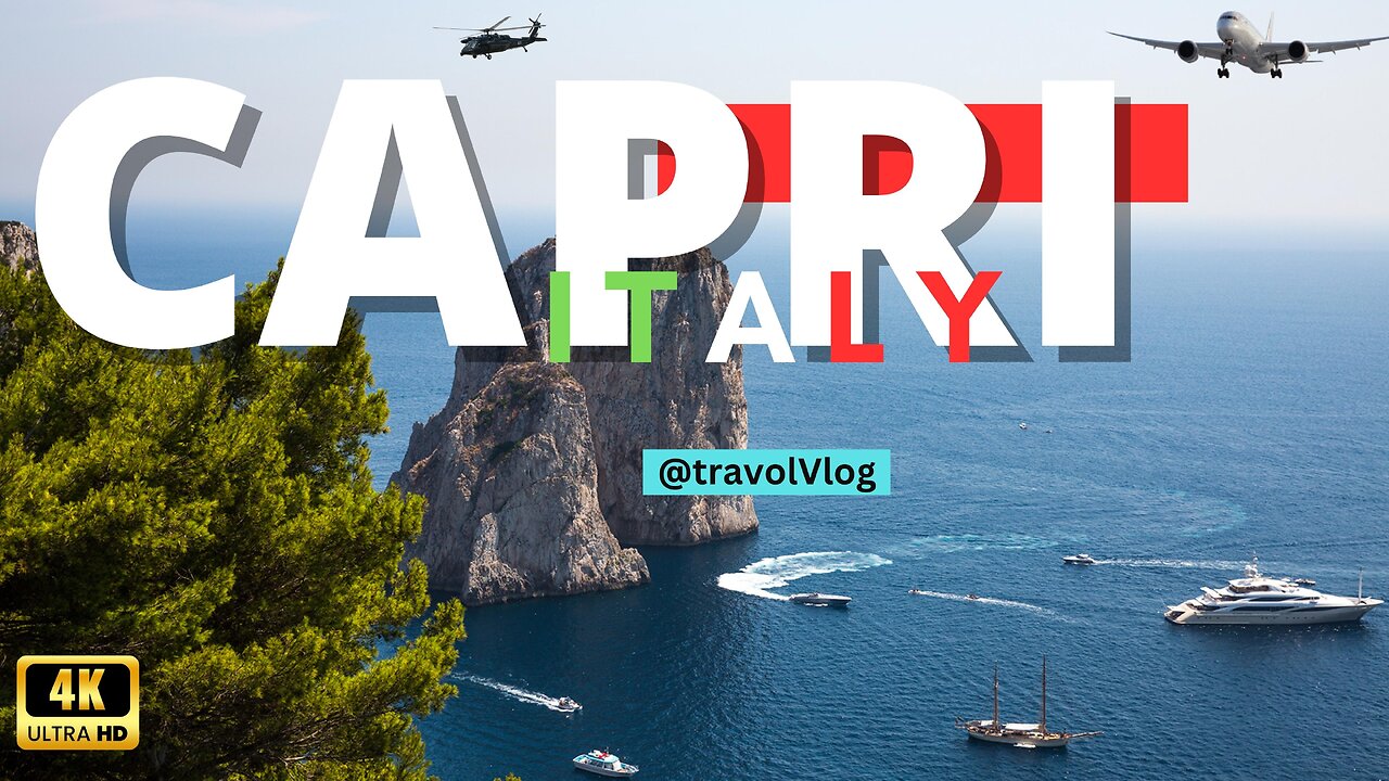 ๐๐ฎ๐น Discover Capri Island Itlay: Stunning 4K Drone Aerial Views from Above Capri Island๐๐