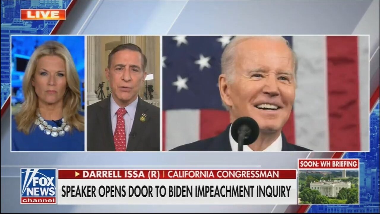 Rep Darrell Issa: Biden Impeachment By September!