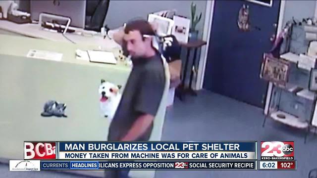 Man burglarizes Kern County SPCA