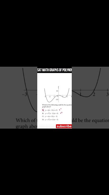 SAT MATH POLYNOMIAL END BEHAVIOR