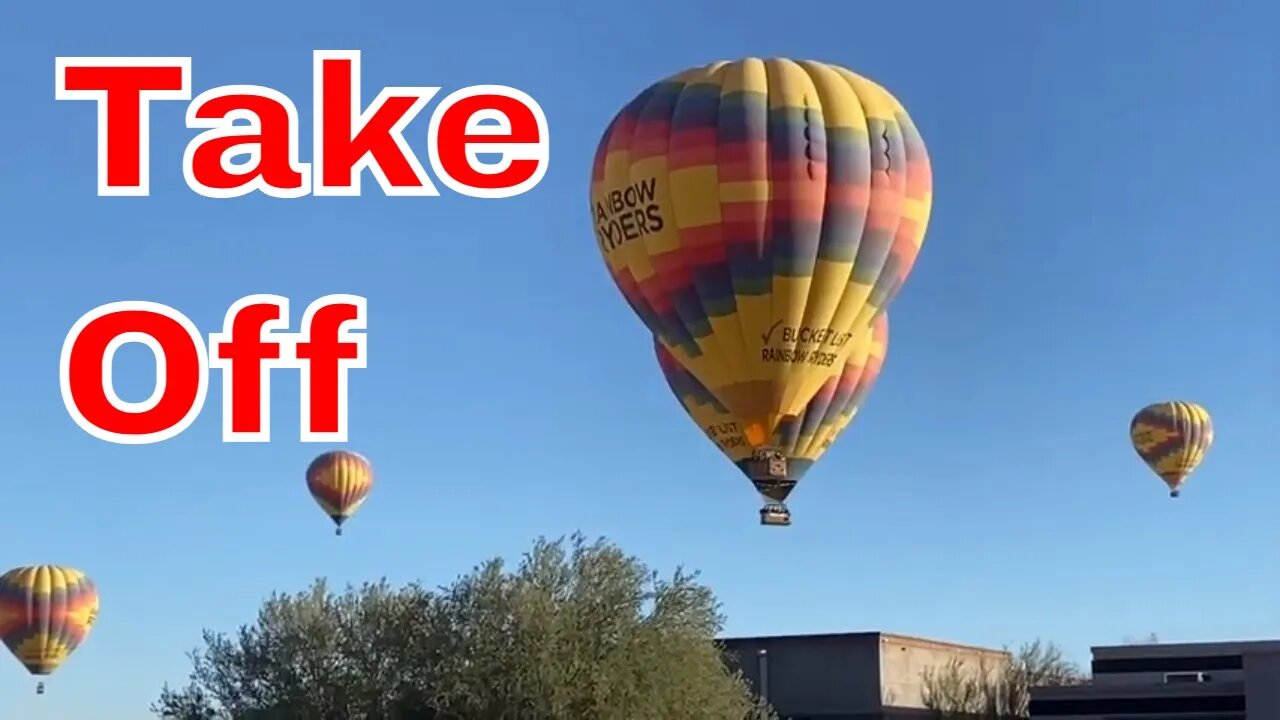 Hot Air Balloons Launch N of Phoenix AZ