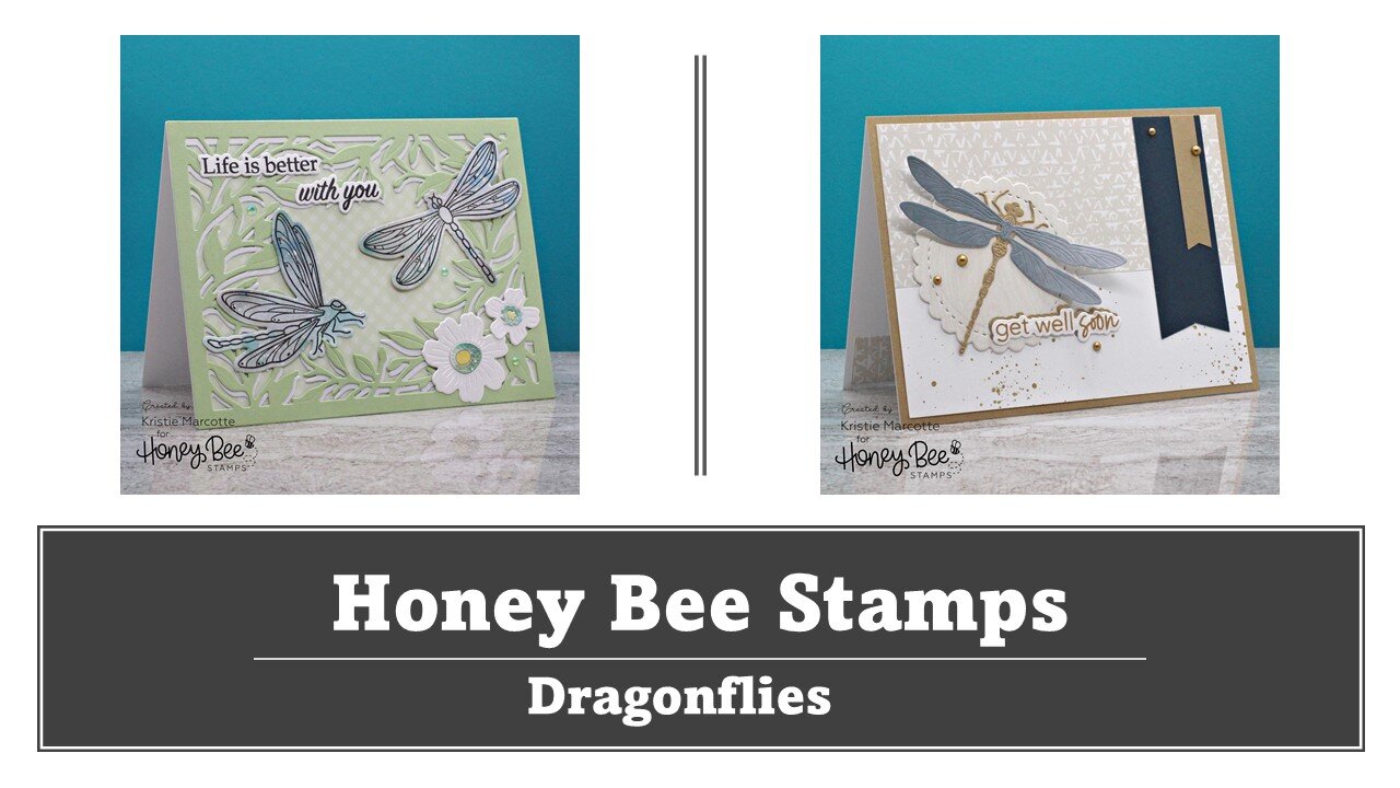 Honey Bee Stamps | Dragonfly stamps and dies