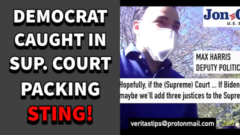 Democrat Staffer Caught On Video Admitting To COURT PACKING Agenda!