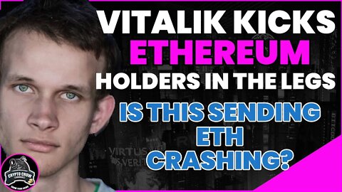 IS This Why ETH is Crashing? Vitalik sends a grave message. 😱