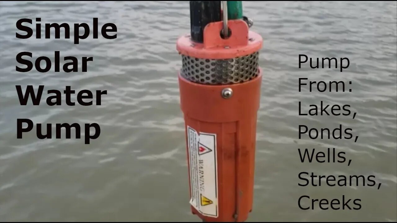 Easy Solar Powered Water Pump