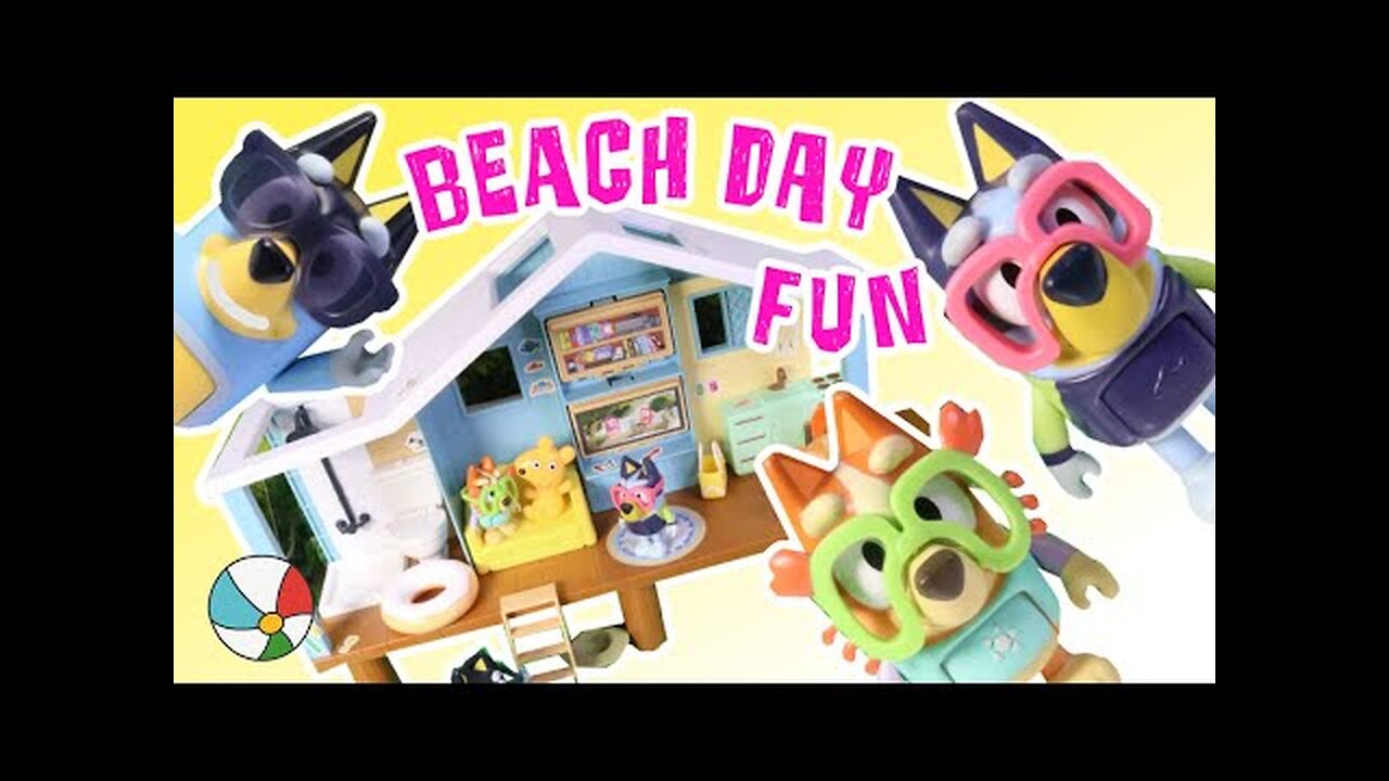 Bluey and Bingos Ultimate Beach Cabin Family Vacation Fun!