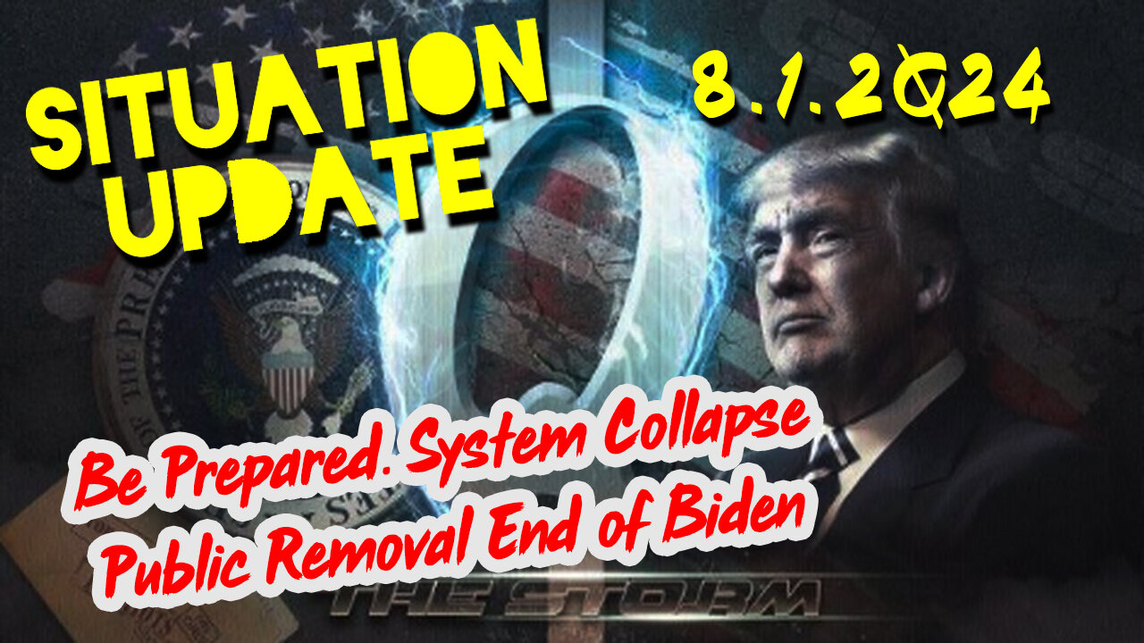 Situation Update 8.1.2Q24 ~ Be Prepared. System Collapse - Public Removal End of Biden