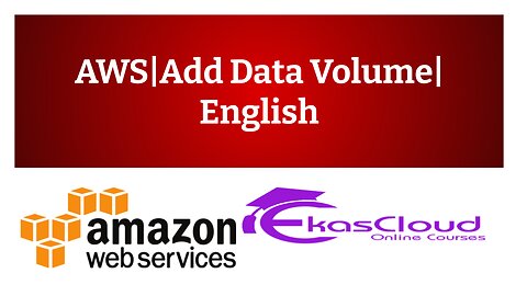 #AWS| Add Data Volume|English|Ekascloud