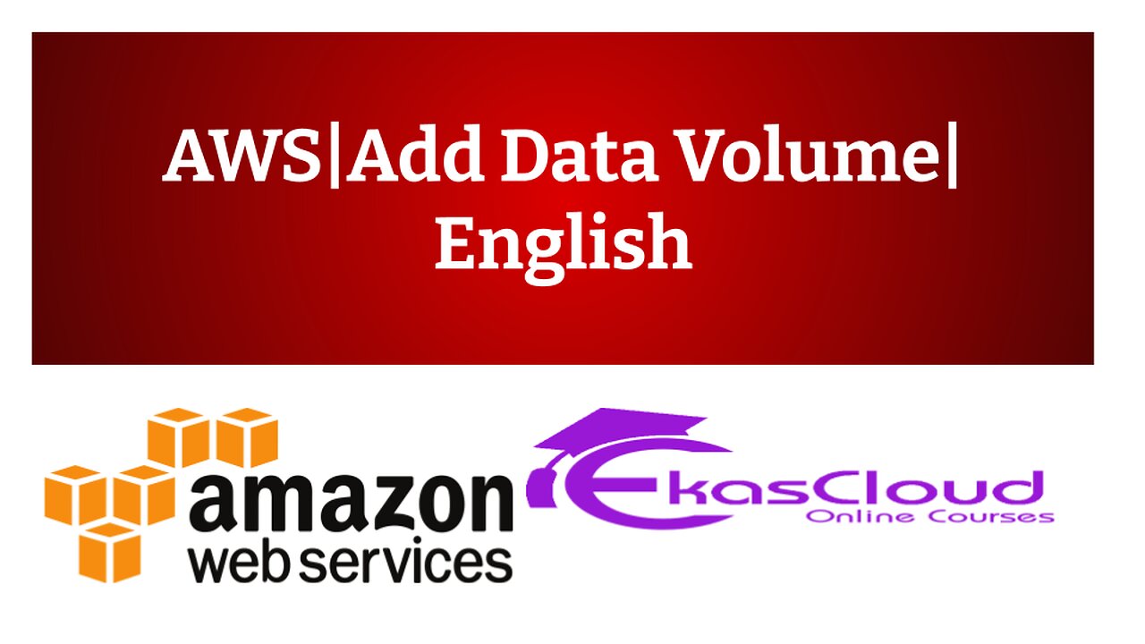 #AWS| Add Data Volume|English|Ekascloud