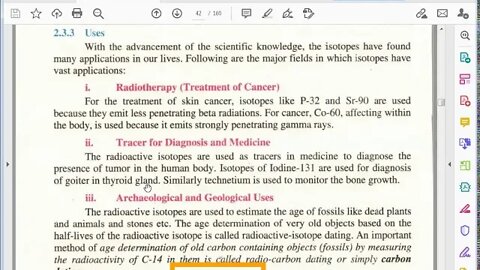 Chem 8th Lec 5 Uses of Isotopes