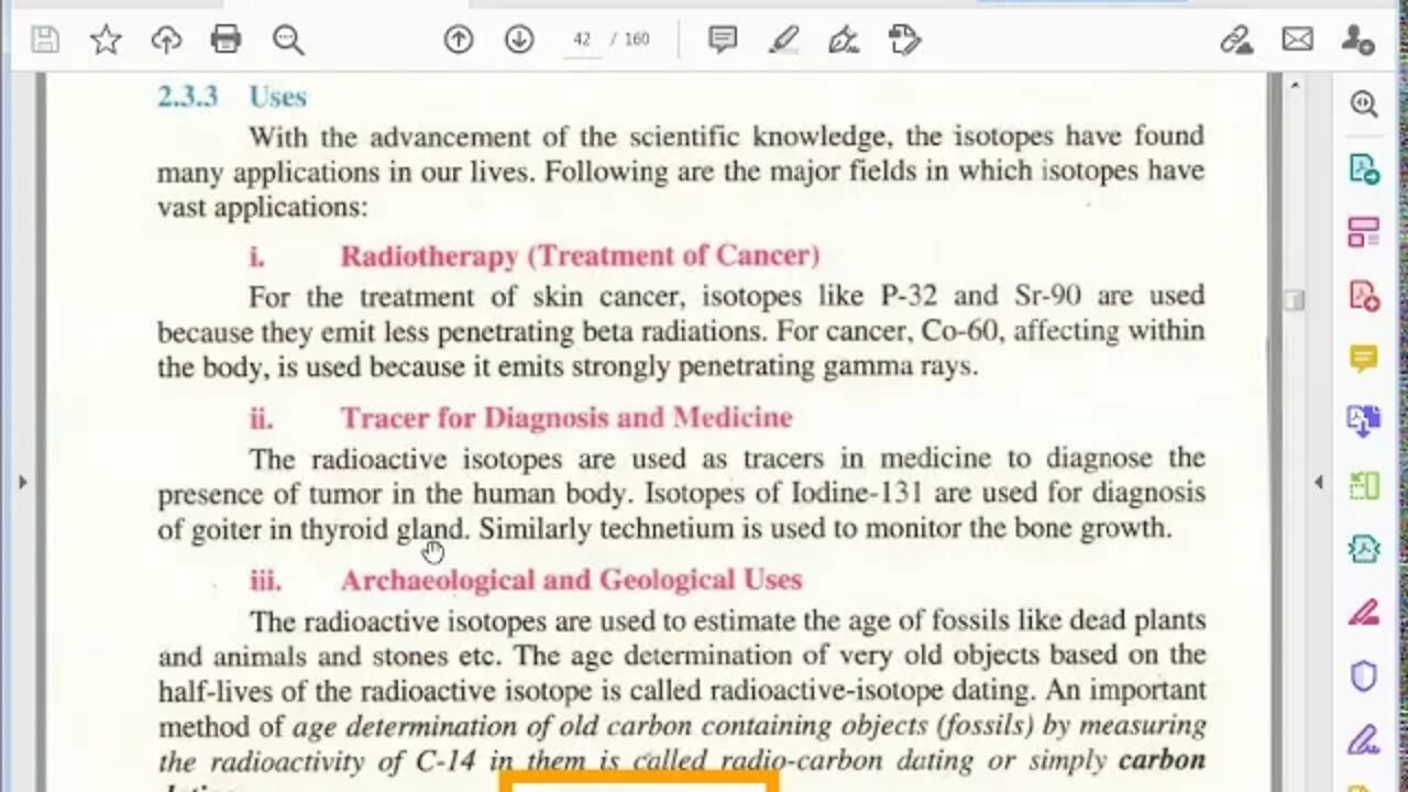 Chem 8th Lec 5 Uses of Isotopes