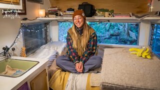 Solo Female lives Full Time in 8 Foot Trailer with her Cat | Alternative Dwelling Documentary