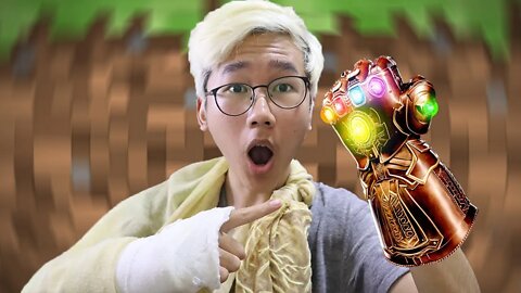 I got Thanos Infinity Gauntlet in Minecraft