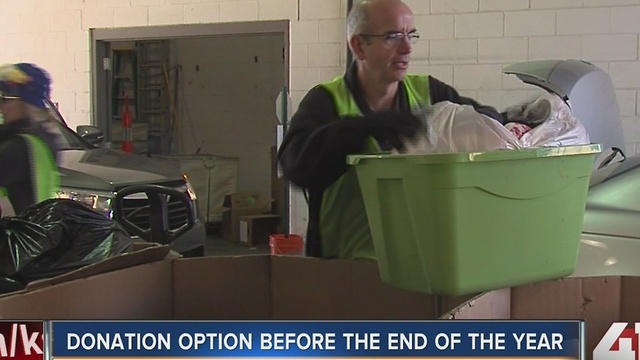 Donating items before the end of the year
