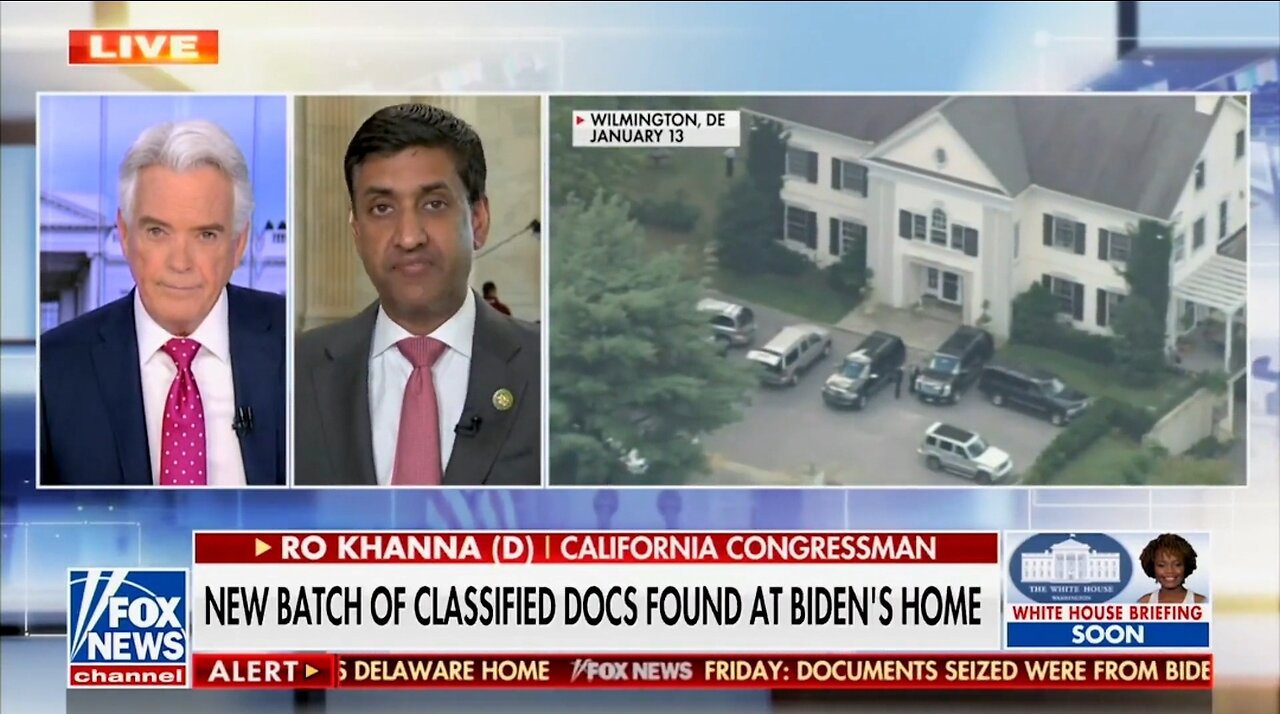 Dem Rep Khanna: Biden Needs To Answer About His Classified Documents