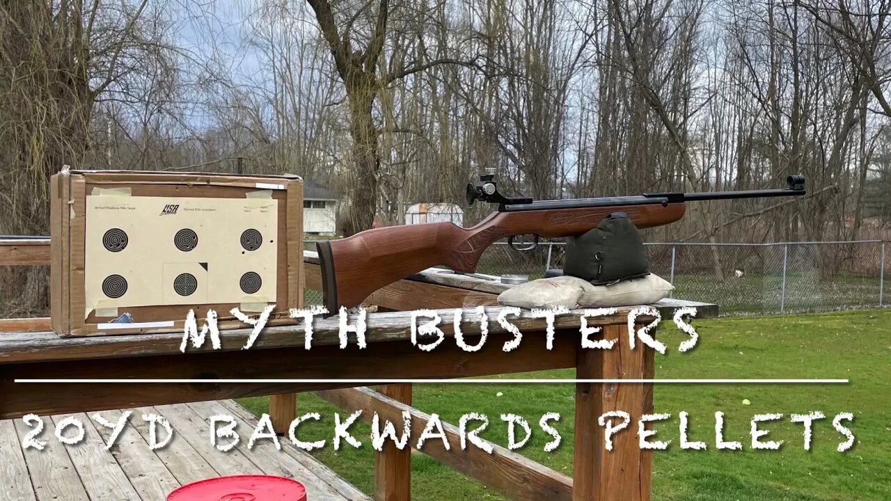 Myth busters pellet gun edition 20 yards backwards pellets does accuracy suffer? Weihrauch hw50s