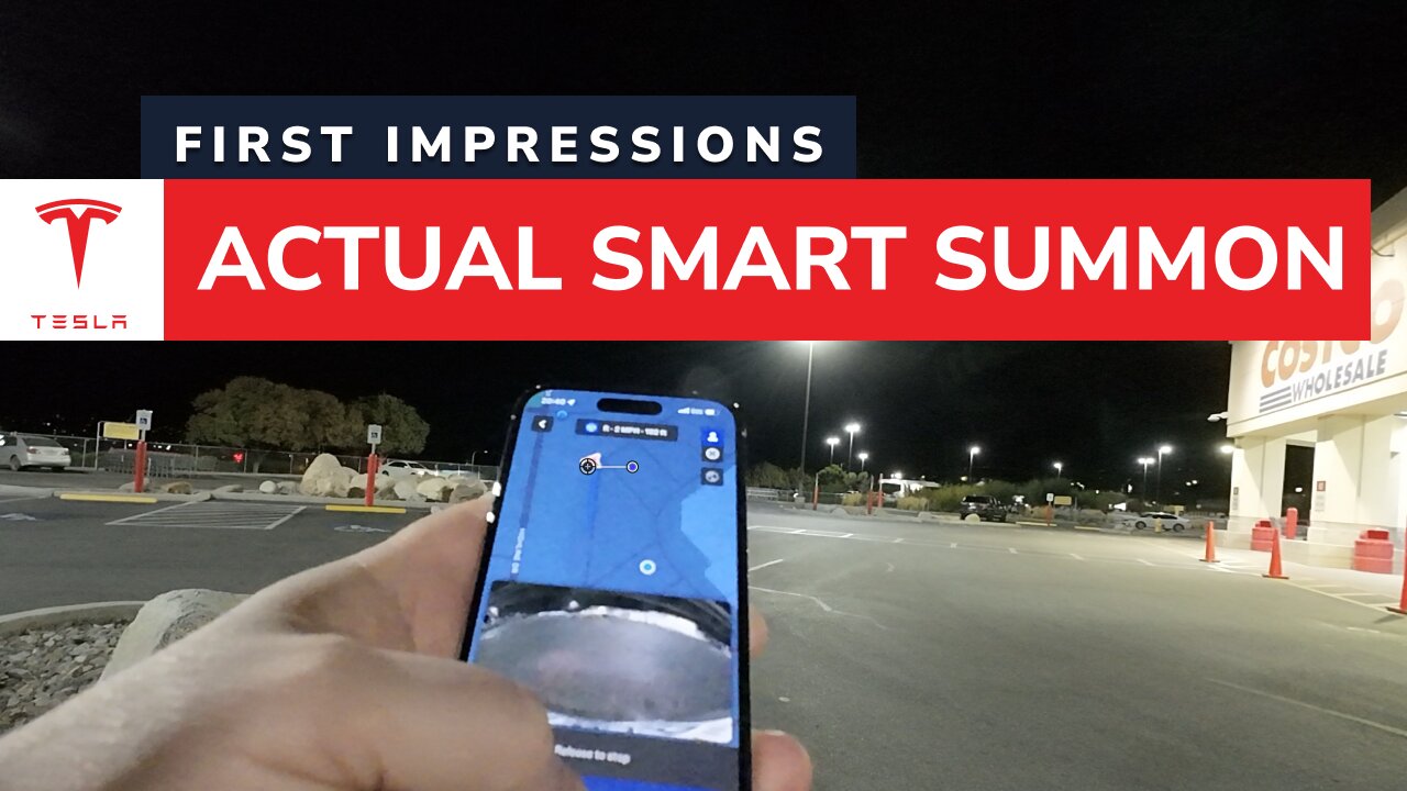 Tesla finally releases driverless Actual Smart Summon - First Impressions 2021 Tesla Model Y