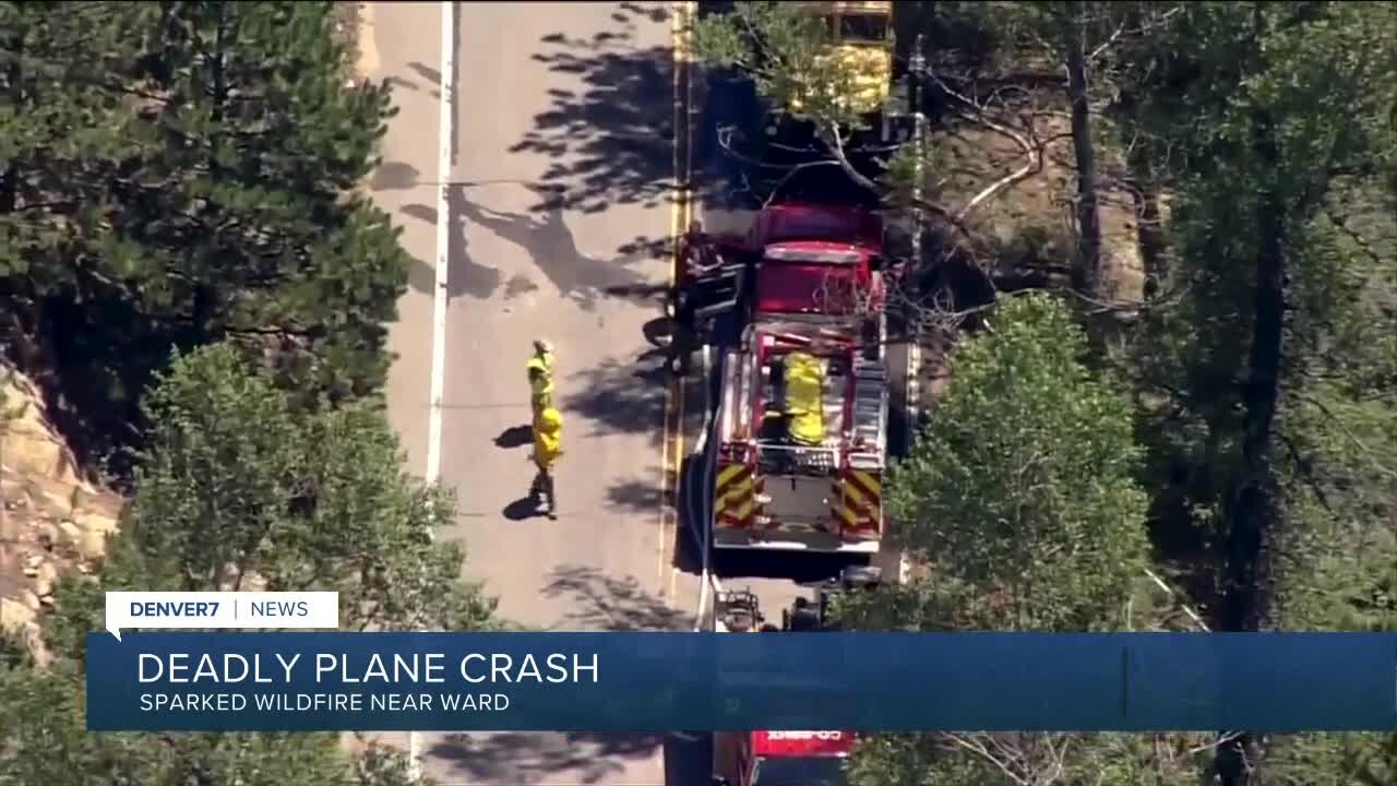 Evacuation warnings canceled after plane crash sparks wildfire in Boulder County