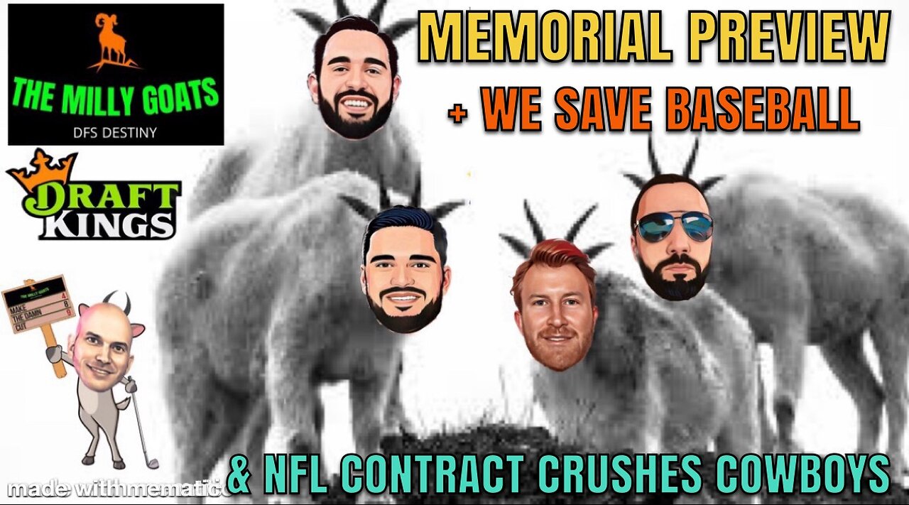 The Memorial Preview, We Save Baseball, & NFL Contracts - SECRET WEAPON GUEST!