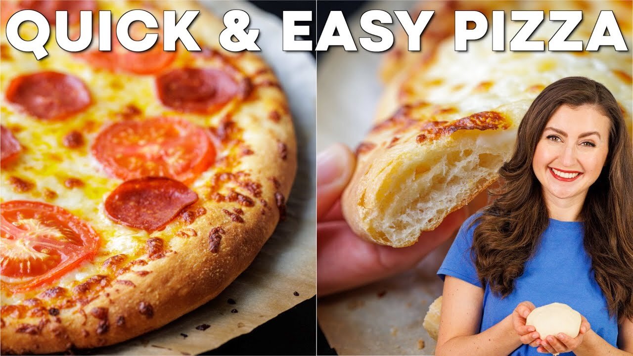 Easy Pizza Dough Tutorial- From Scratch in Under 2 Hours