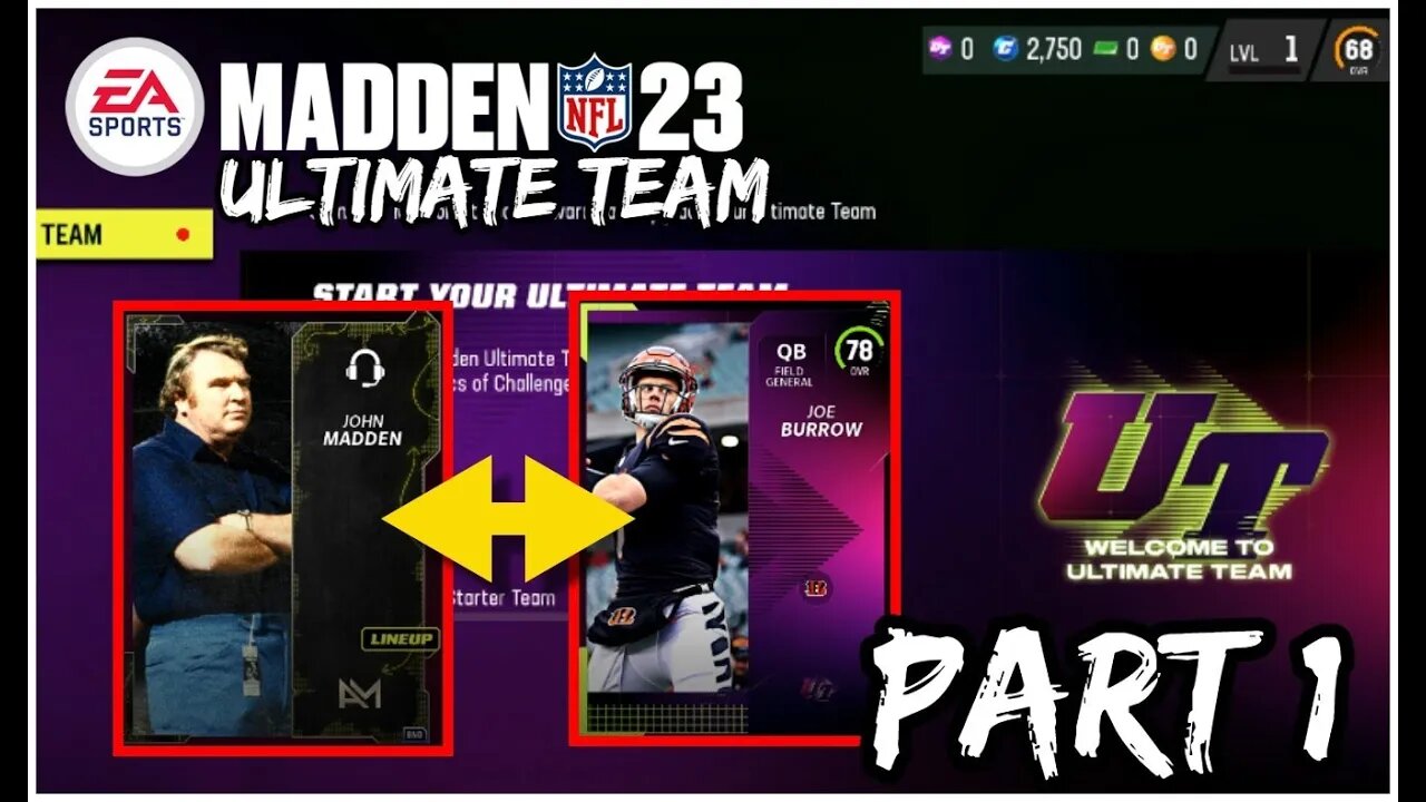 Madden '23: Ultimate Team - Part 1 - Getting Joe Burrow and Coach Madden!