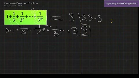 Proportional Sequences: Problem 4