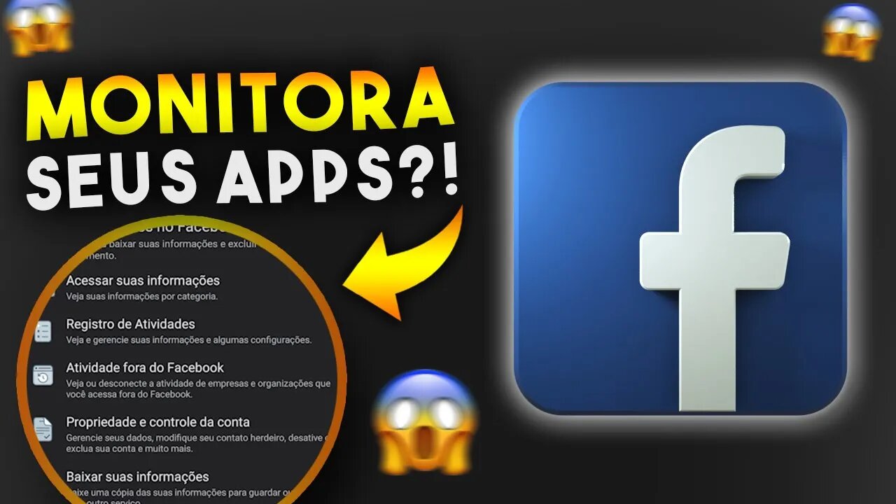 Facebook MONITORA a maioria DOS APLICATIVOS do seu CELULAR | SAIBA DESATIVAR!