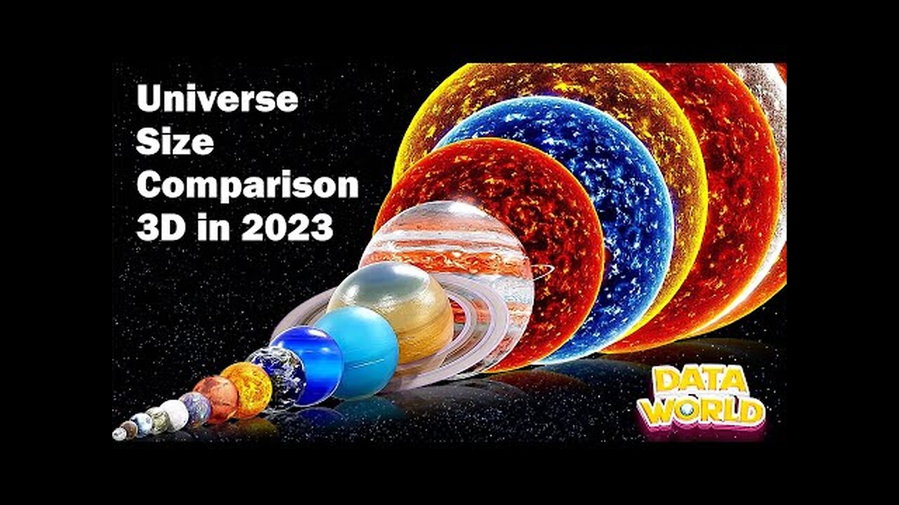 Universe Size Comparison 3D 2023