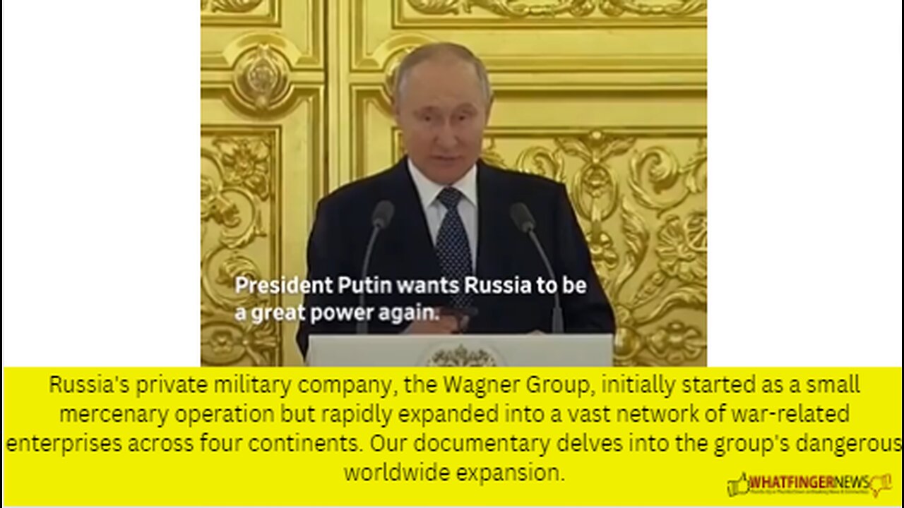 Russia's private military company, the Wagner Group, initially started as a small mercenary